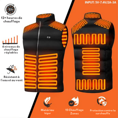 Gilet chauffant - Gilet thermique chauffant